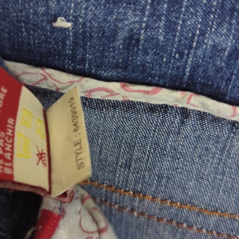 Vintage ECKORED Jeans with Embroidered Patchwork Rhinoceros Juniors 5 - Picture 15 of 16